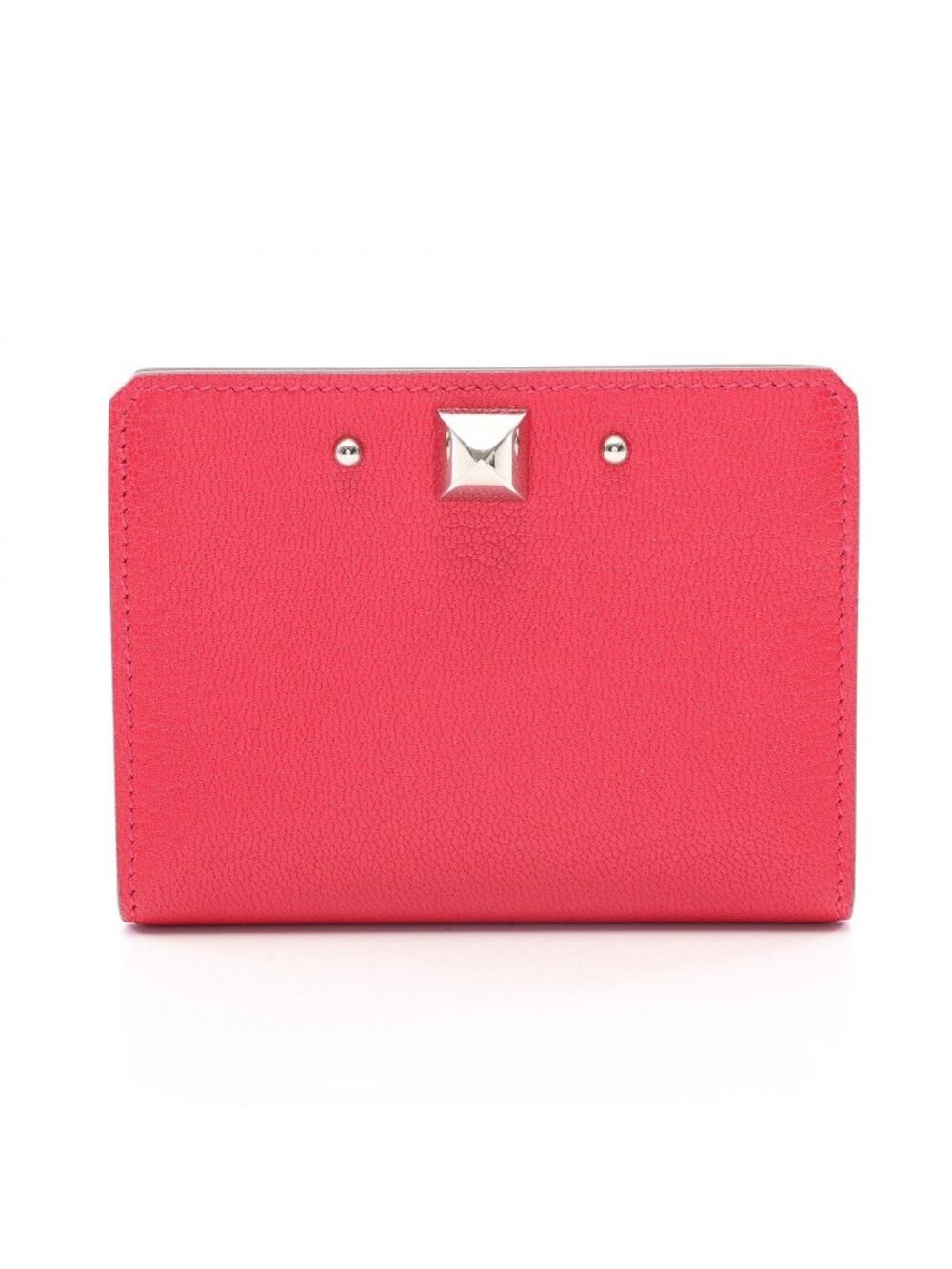 Hermes Card Case Medor Rose Leather